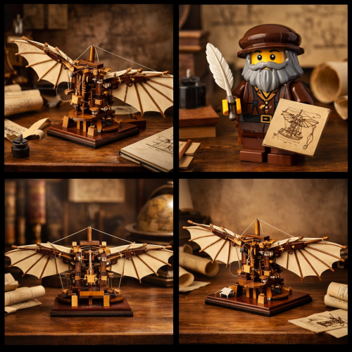 LEGO Icons - Maszyna latająca Leonarda da Vinci