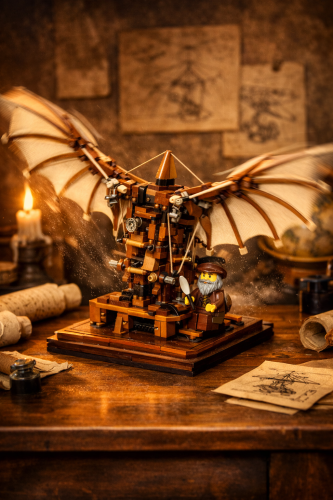 LEGO Icons - Maszyna latająca Leonarda da Vinci