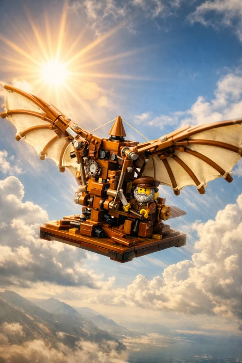 LEGO Icons - Maszyna latająca Leonarda da Vinci